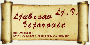Ljubisav Vijorović vizit kartica